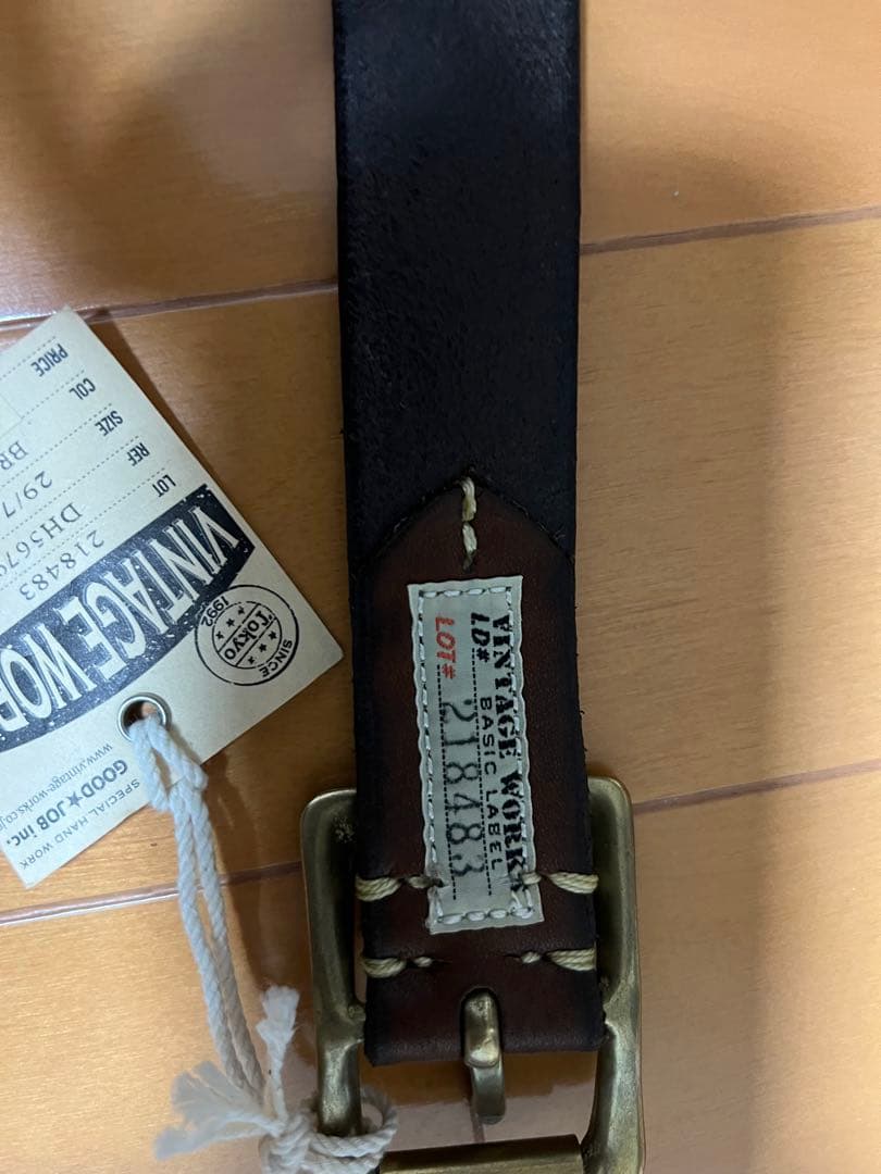 VINTAGE WORKS ベルト DH5679 29/74 ブロンズ