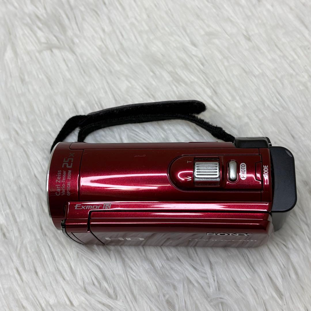 SONY ビデオカメラ　ハンディカム　HDR-CX170 充電器　レッド　動作品