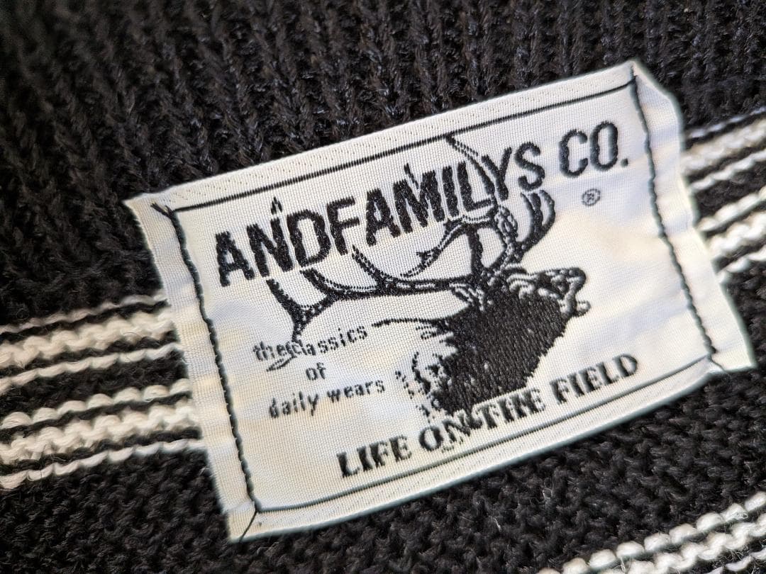 アンドファミリーズ スプリング フィールド セーター ジャガード ニット L