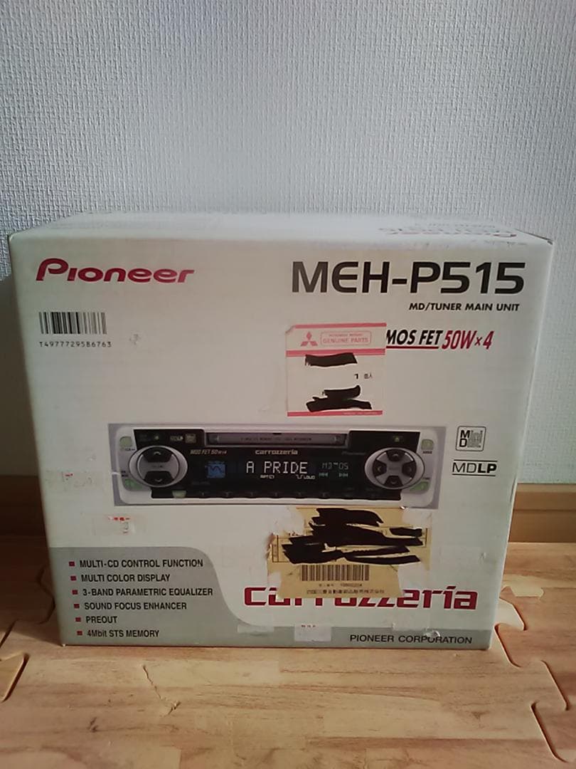 未使用Pioneer MD・チューナ　MEH-P515　 50W×4ch　日本
