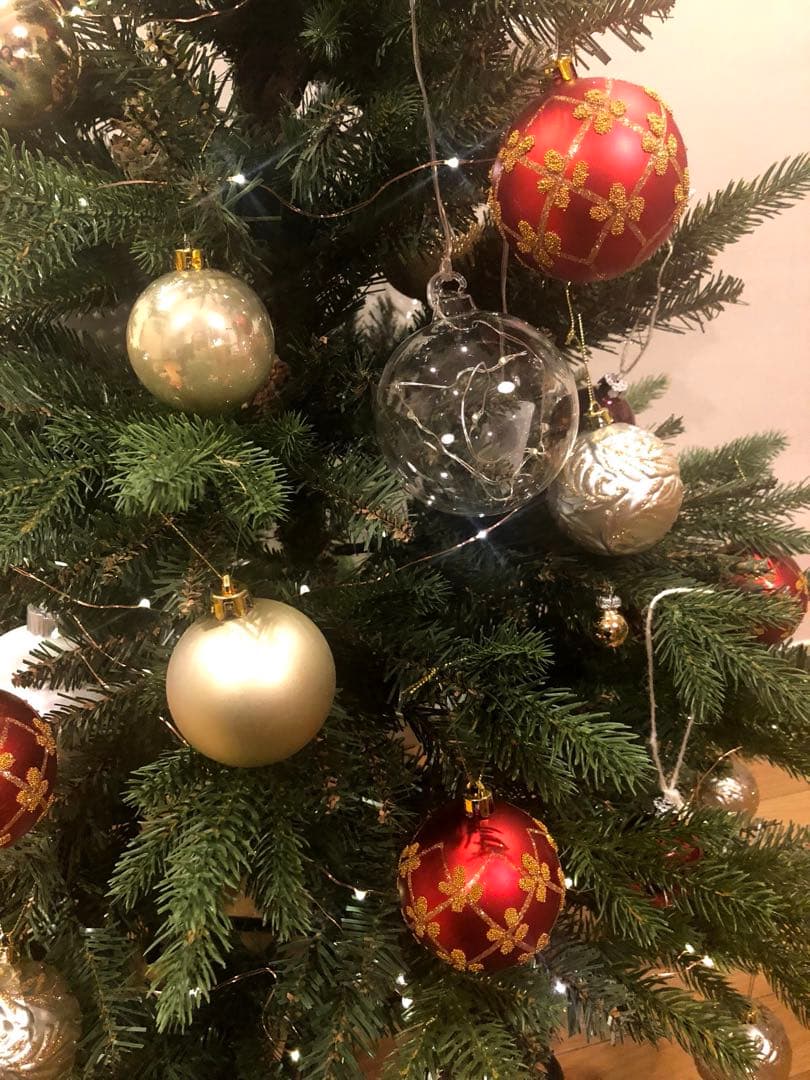 ACTUS アクタス　クリスマスツリー 120cm 赤 金 銀 オーナメント