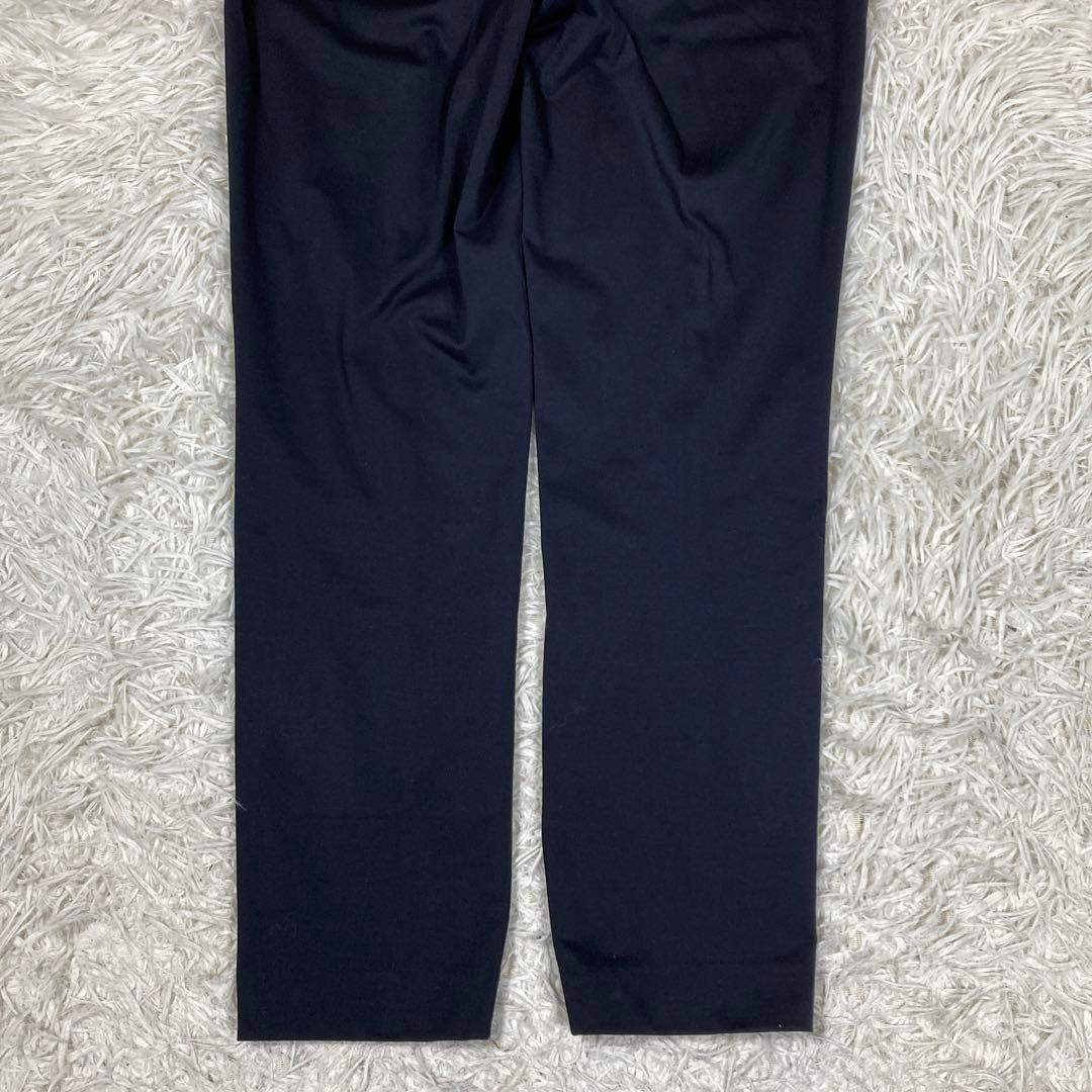 極美品　アンタイトル　セットアップスーツ　ウォッシャブル　ストレッチ　ネイビー