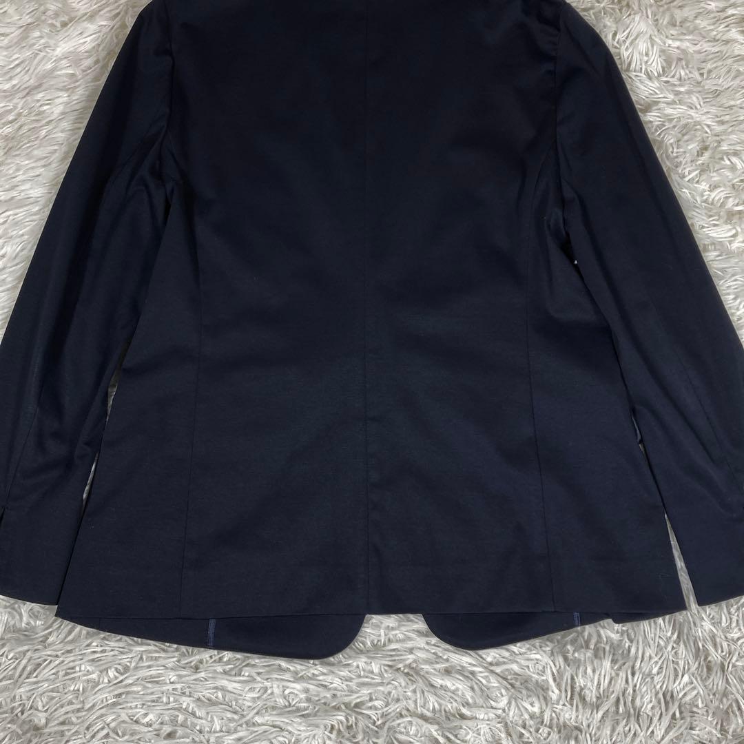 極美品　アンタイトル　セットアップスーツ　ウォッシャブル　ストレッチ　ネイビー