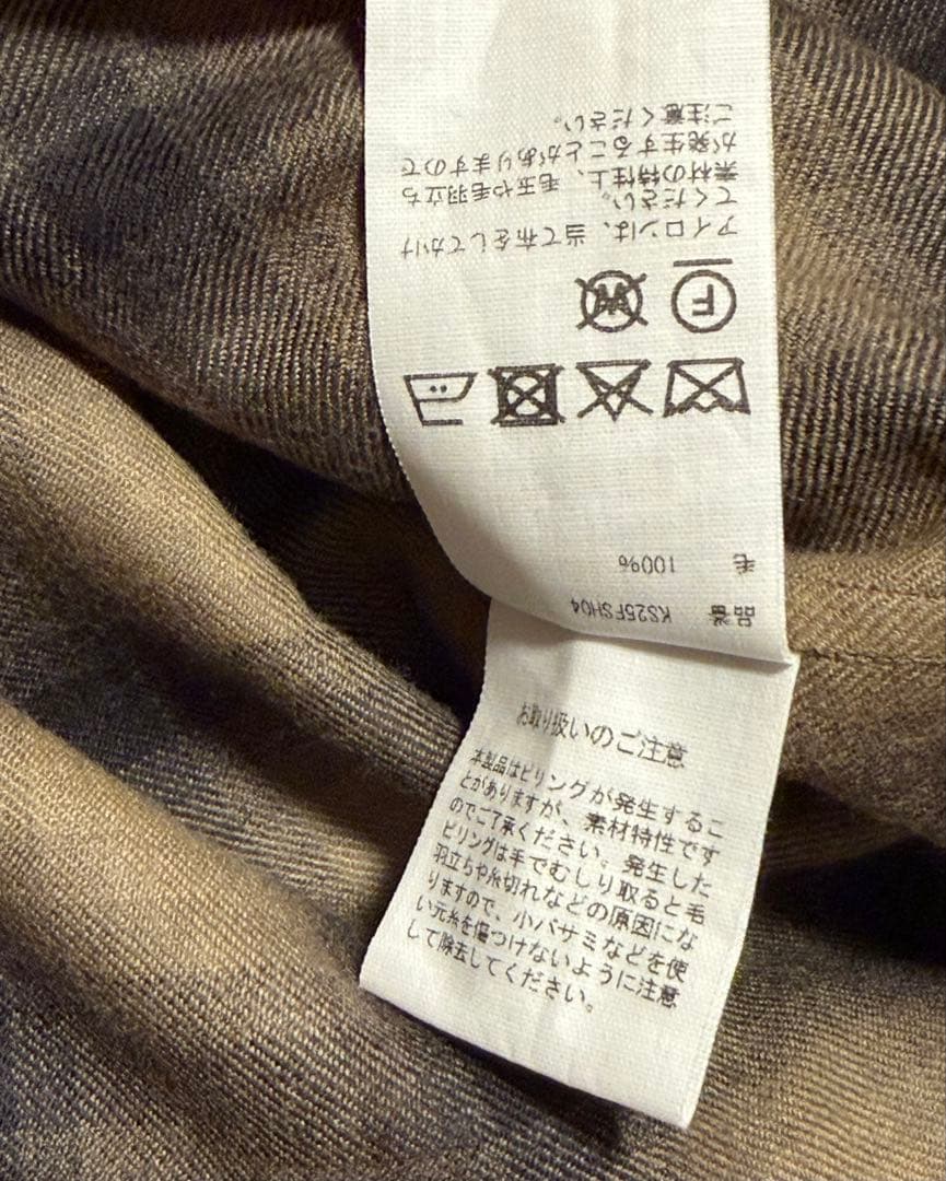 KAPTAIN SUNSHINE ウール オンブレ オープンカラー シャツ 3