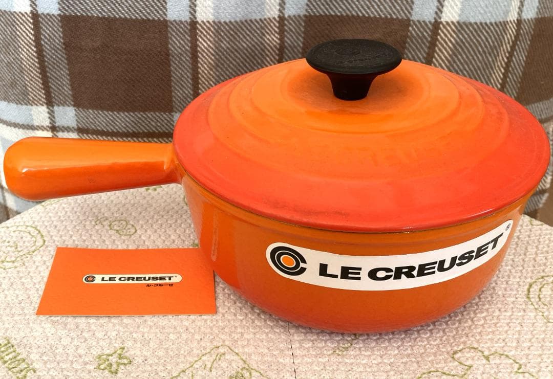 LE CREUSET 18cm片手鍋 未使用 オレンジ ル・クルーゼ ソースパン