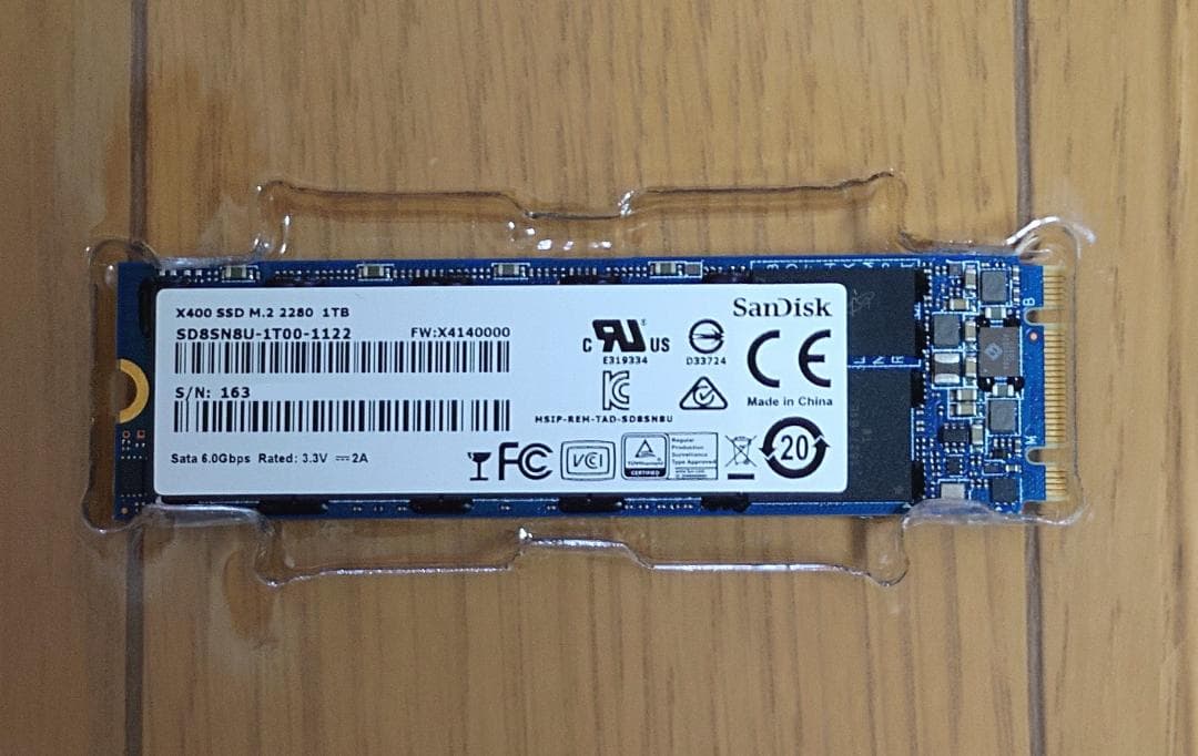 内蔵型SSD SanDisk X400 M.2 SSD 1TB SATA