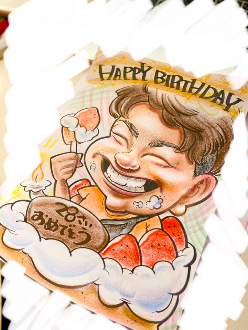 世界で1枚のオーダーメイド似顔絵☆ハイクオリティver☆記念日