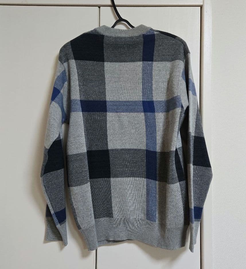 M◇新品未使用◇メランジクレストブリッジチェックニット