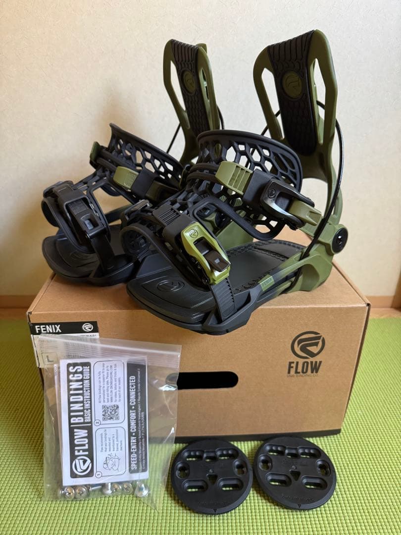 ［美品］FLOW FENIX バインディング GREEN