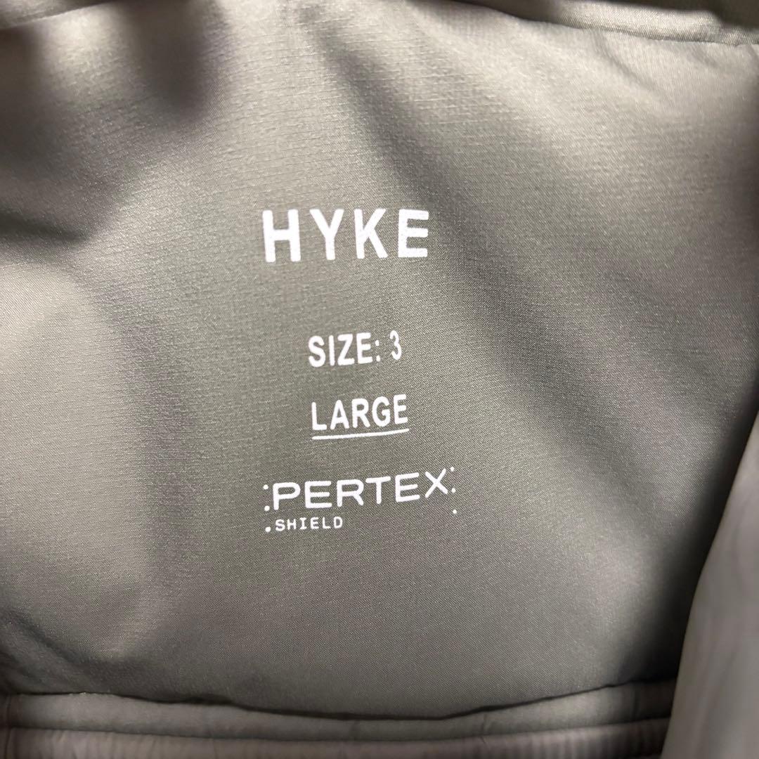 HYKE ハイク　PERTEX PUFF PARKA ロングダウン　3