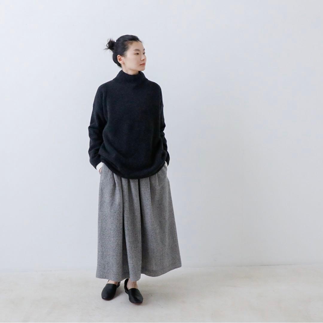 定価30,800円 今期タグ付き evam eva ウール ロングスカート