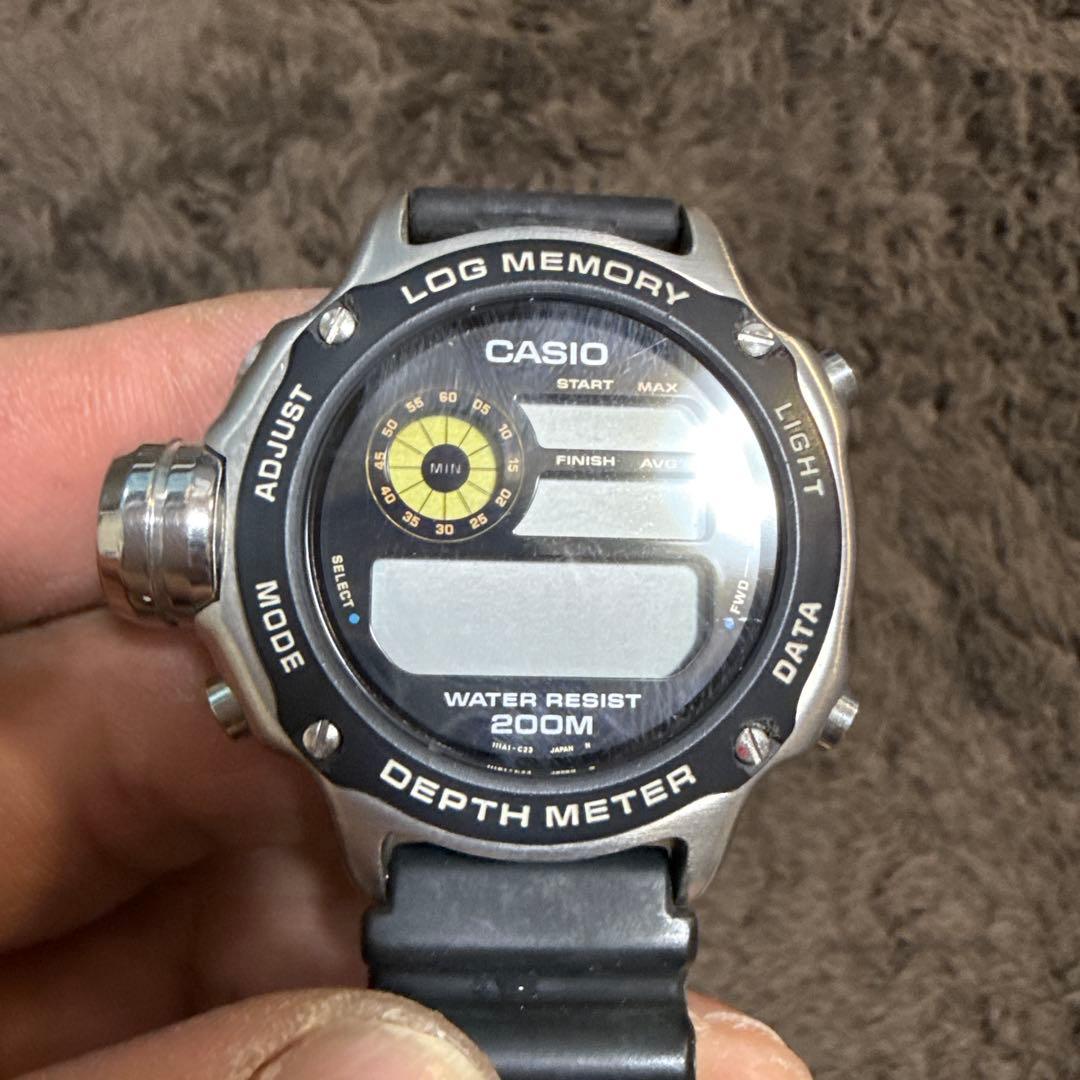 CASIO DEPTH METER デジタル腕時計