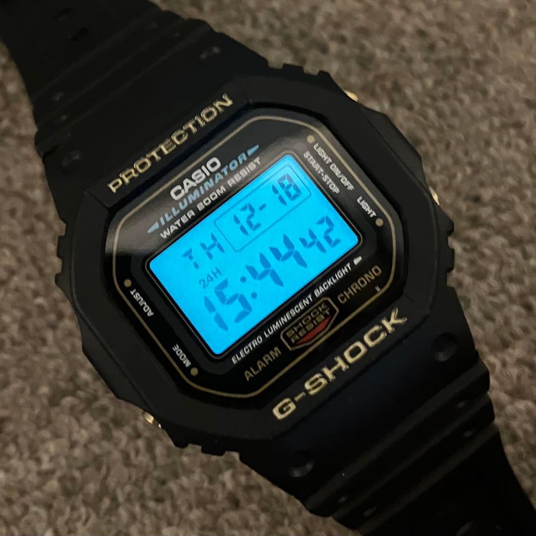 CASIO G−SHOCK DW−5600E ゴールド液晶