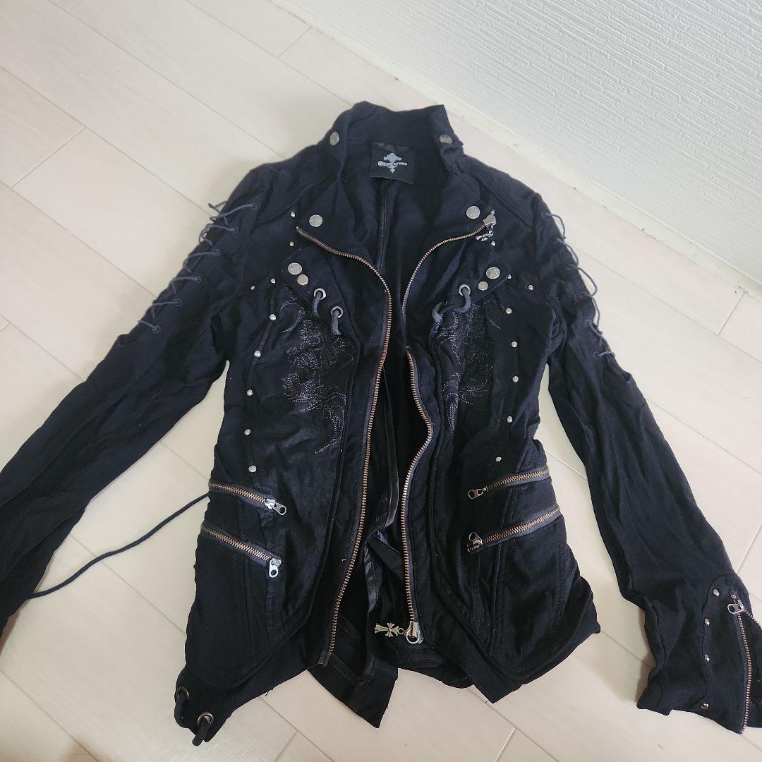 Ozz Croce ブラックミリタリージャケット