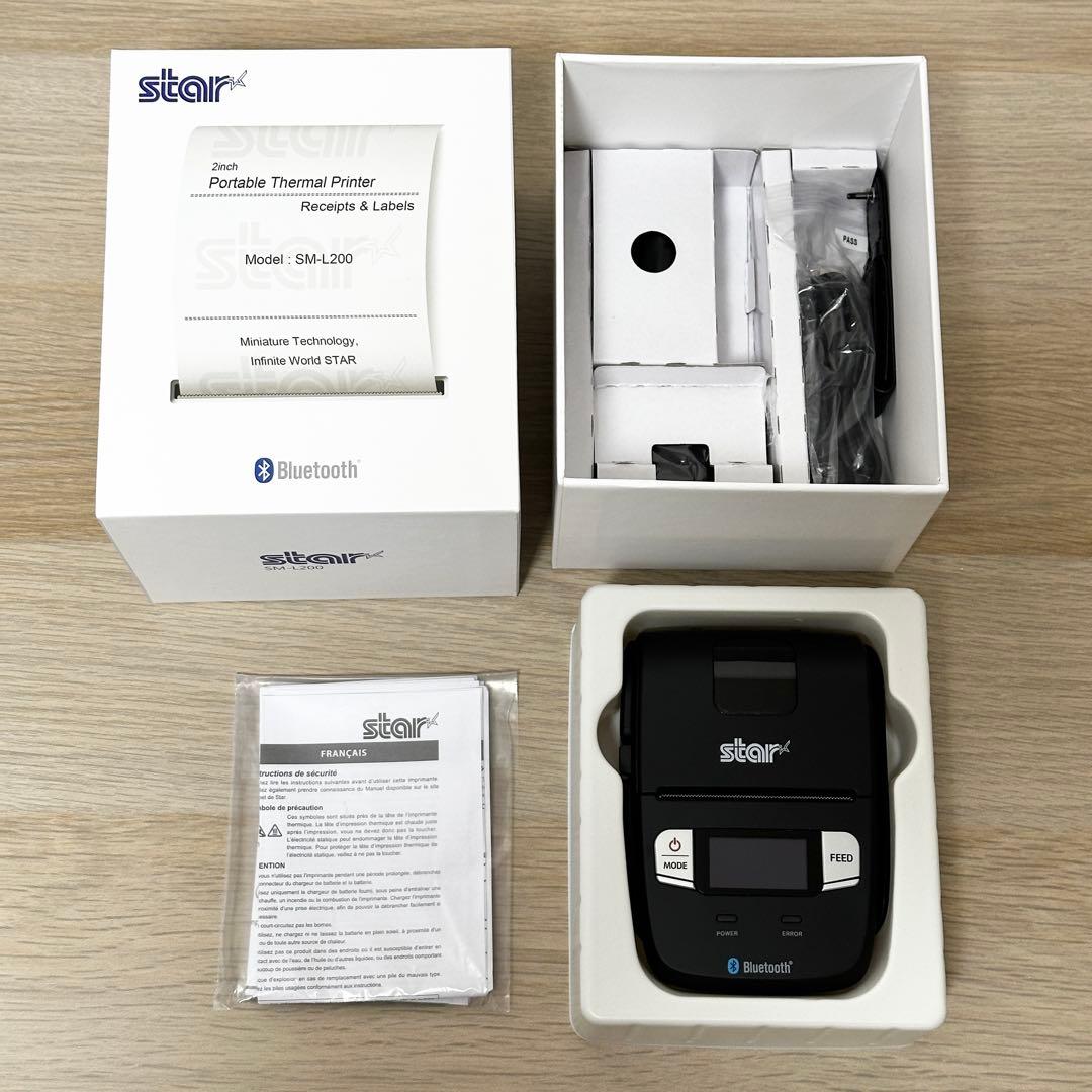 付属品完品✨ STAR SM-L200 STAR スター精密 モバイルプリンター