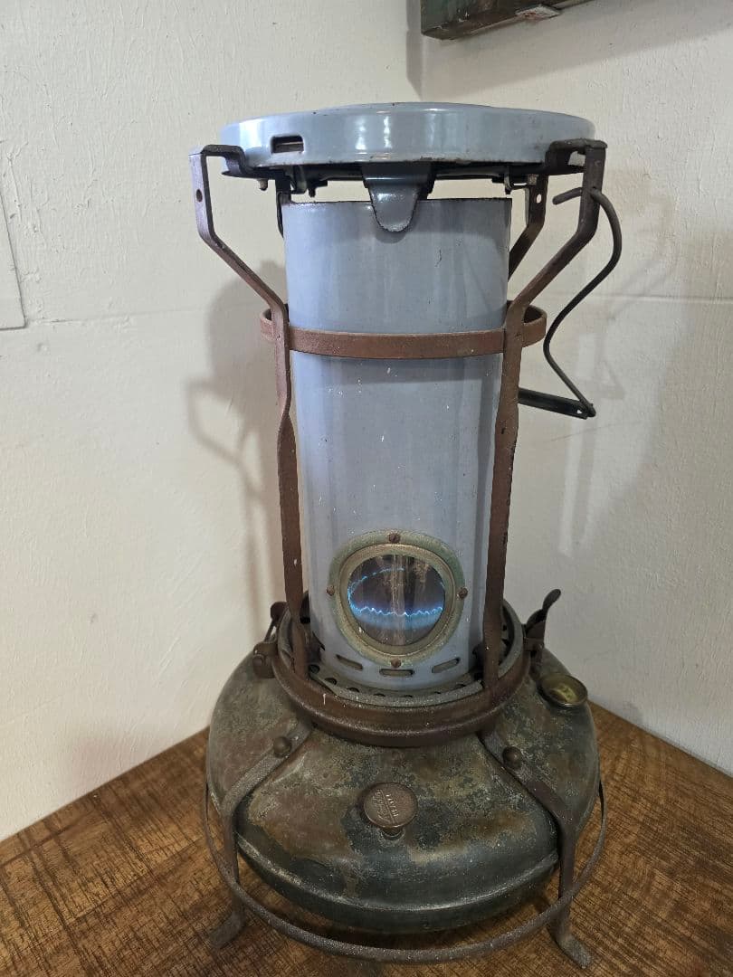 さ*ん様 激レア美品　 アラジンストーブ　8型 　ブルーグレー捻りフレーム