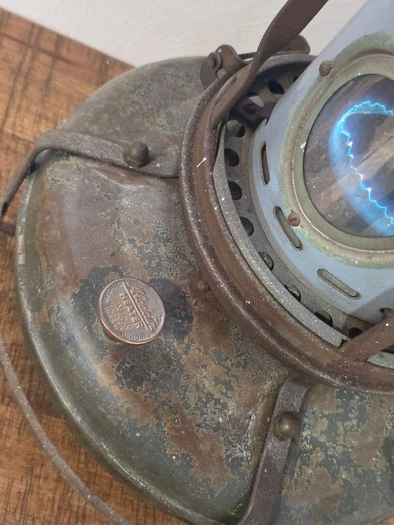 さ*ん様 激レア美品　 アラジンストーブ　8型 　ブルーグレー捻りフレーム