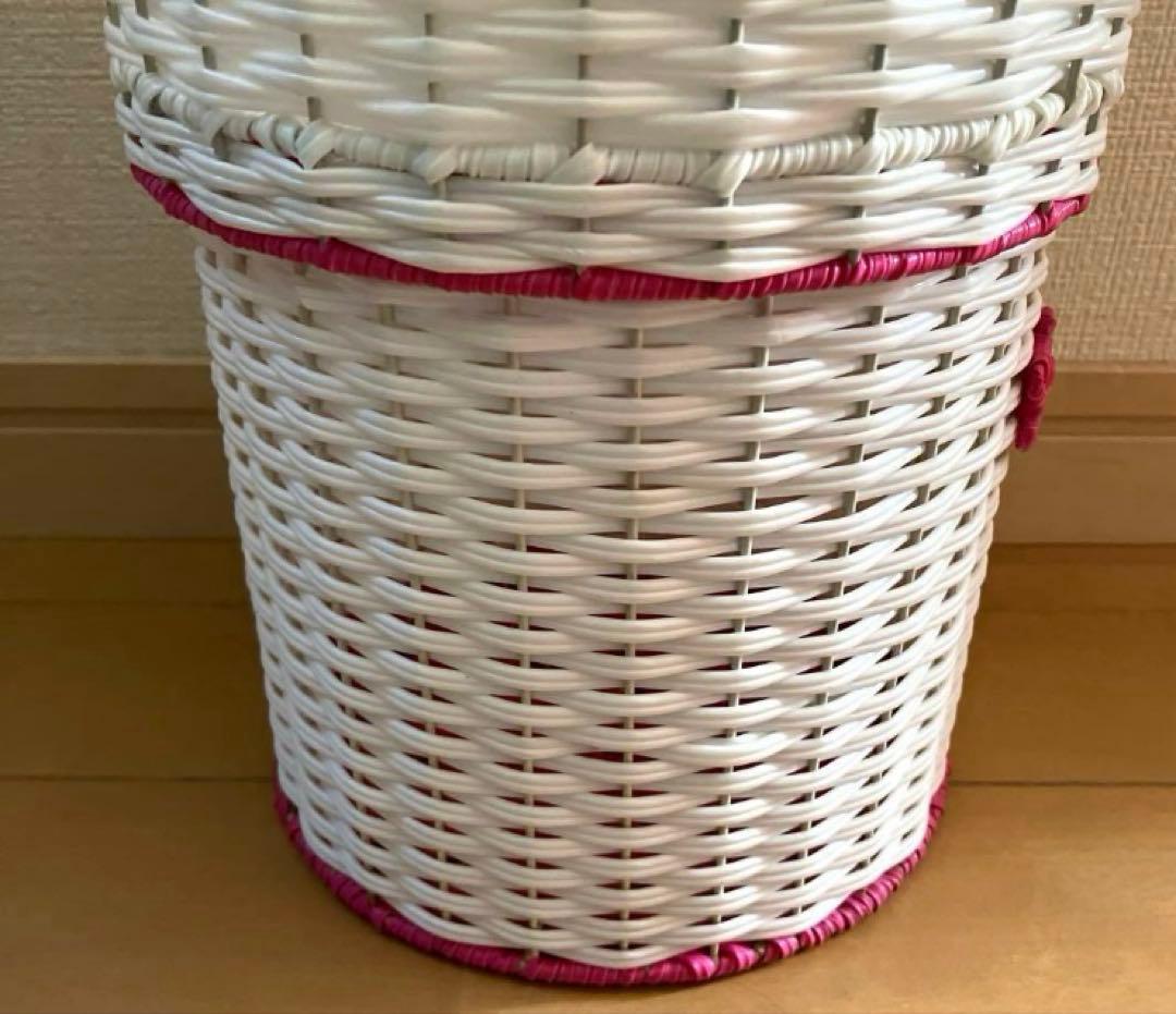 キティ 藤風カゴ 小物入れ 編みかご 激レア 当時物 平成レトロ レトロ