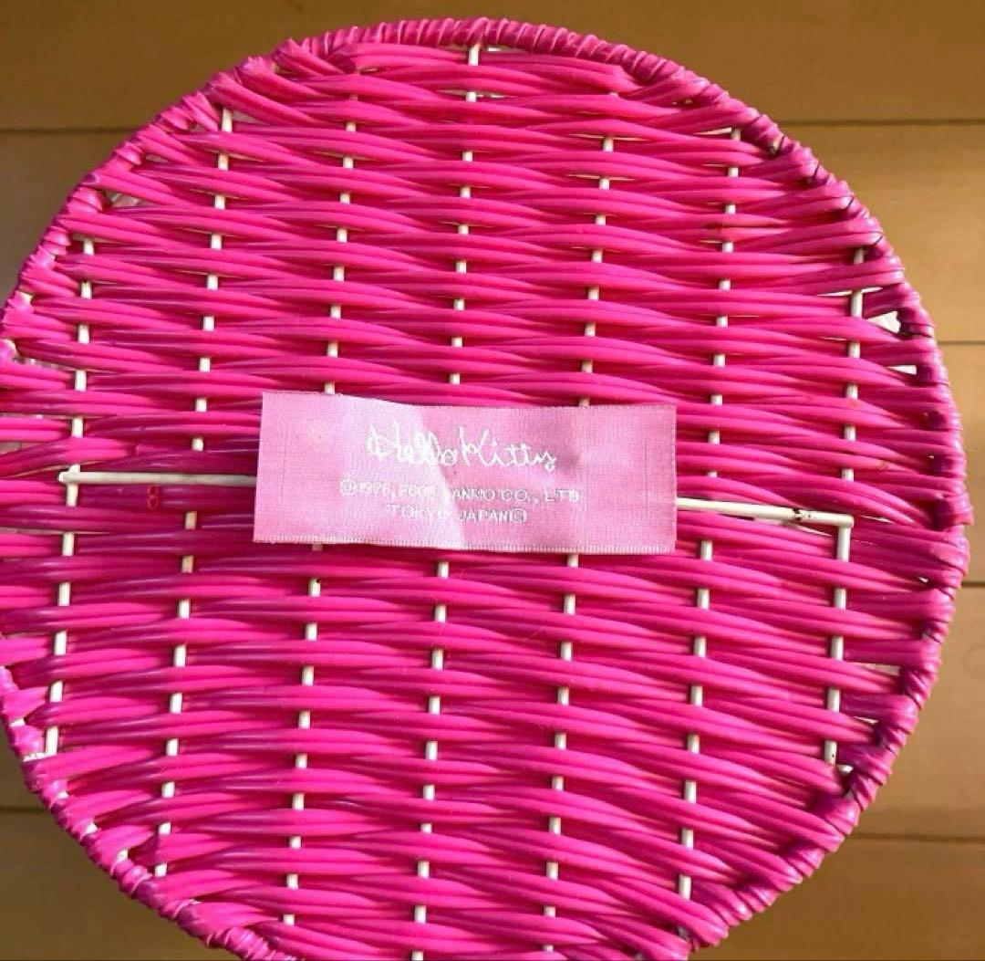 キティ 藤風カゴ 小物入れ 編みかご 激レア 当時物 平成レトロ レトロ