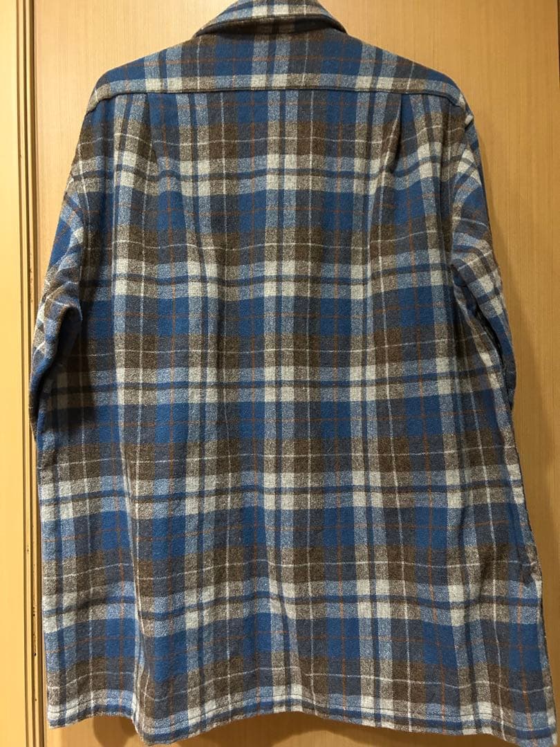 【縮みなし・美品】70's PENDLETON BOARD SHIRTS L