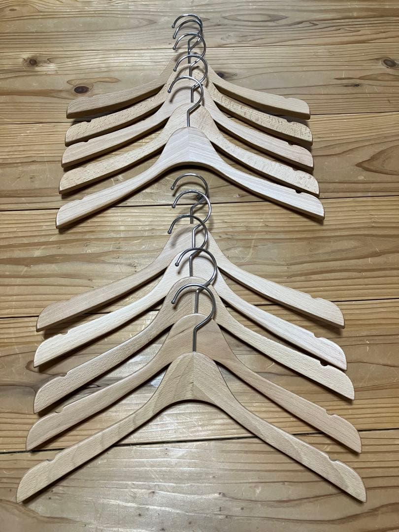 【【しんページ】】【未使用】ナカタハンガー3セット（10本、5本、5本）
