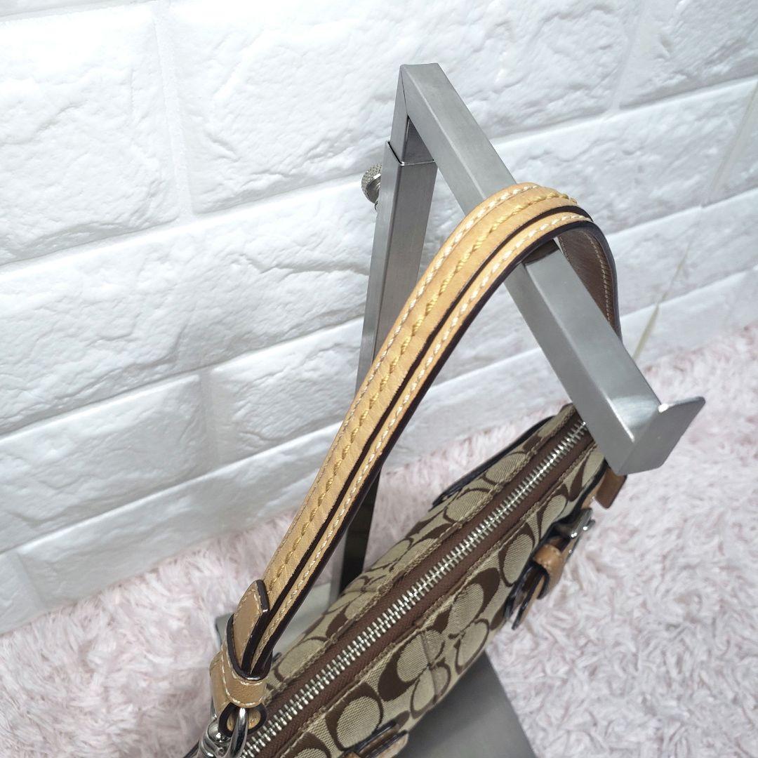 COACH コーチ シグネチャー ワンショルダーハンドバッグ Y2K ベージュ