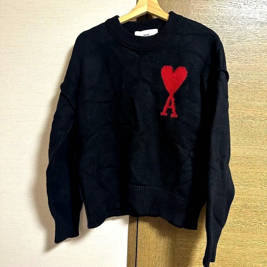 正規品 アミパリス ami paris ウールクルーネックセーター