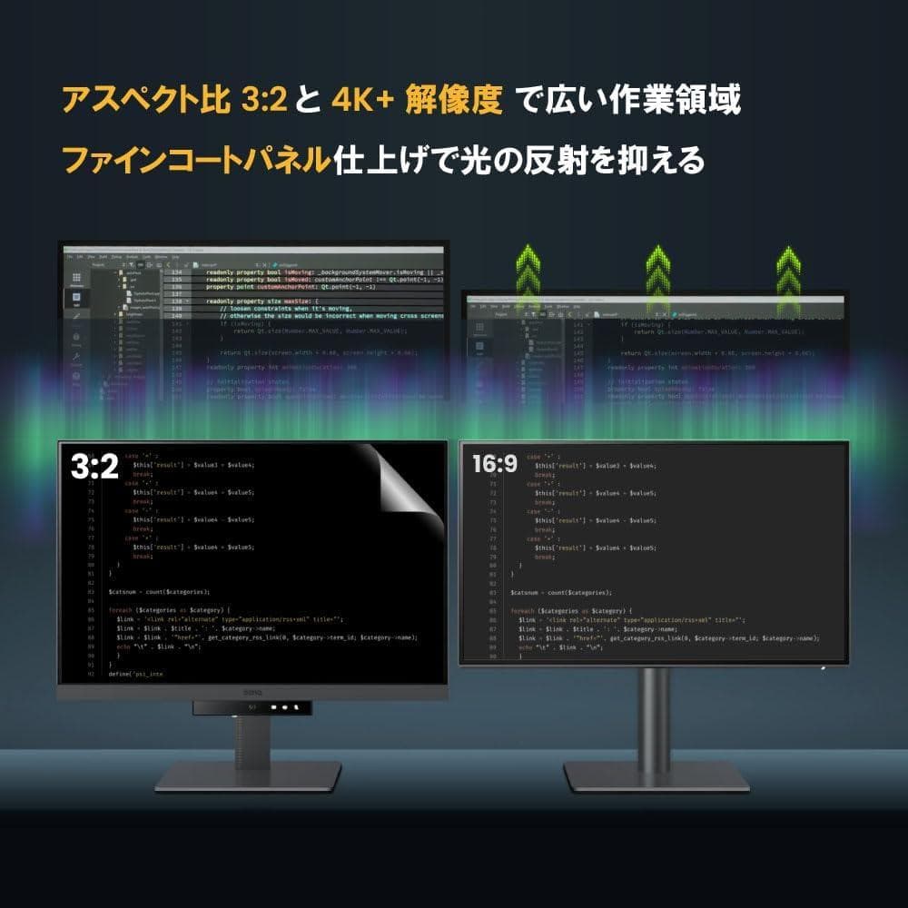 BenQ プログラミングモニター 28.2インチ 4Kモニター RD280U