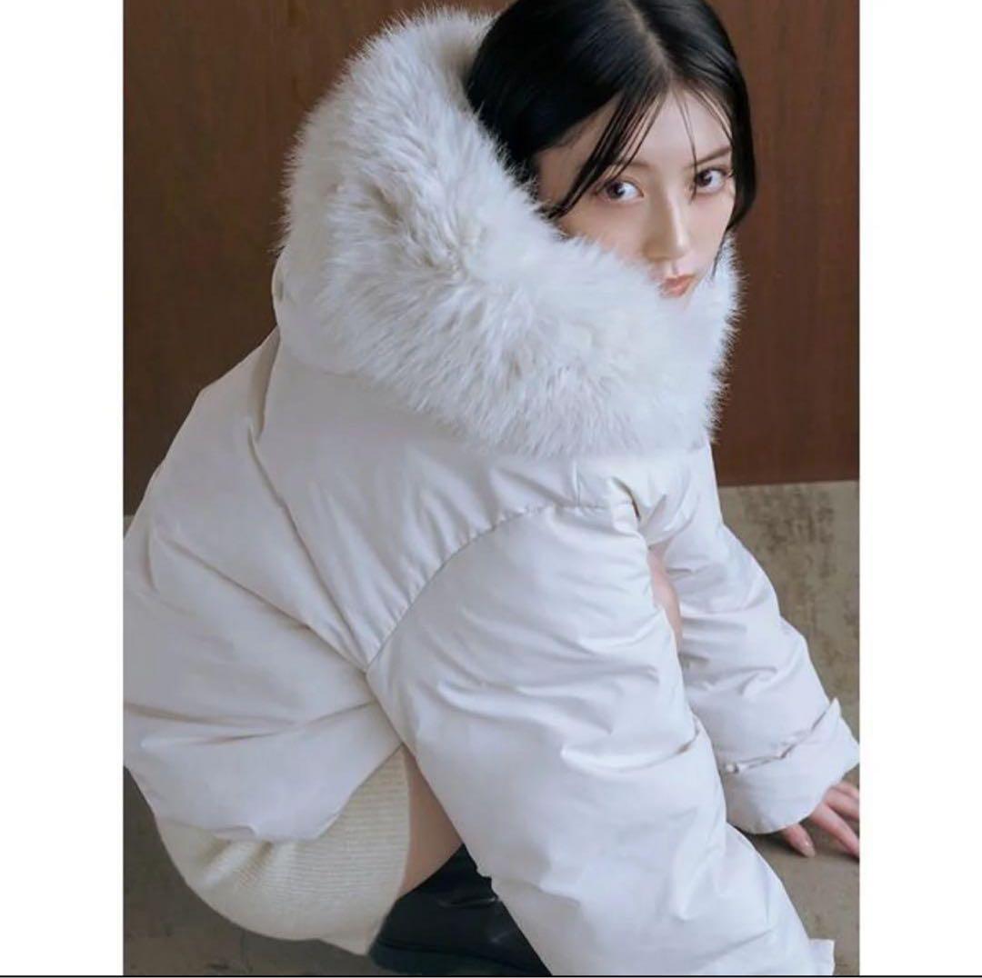 【完売色】SNIDEL ♡西川フードファーショートダウン IVR