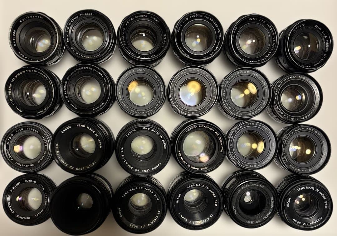 【まとめ売り②】Nikon Canon Konicaなどオールドレンズ24点