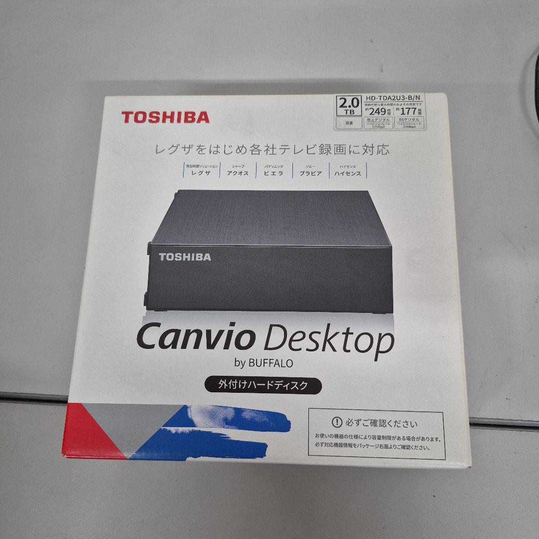 外付けハードディスク・ドライブ M08/02s1401 TOSHIBA Canvio Desktop 2.0TB