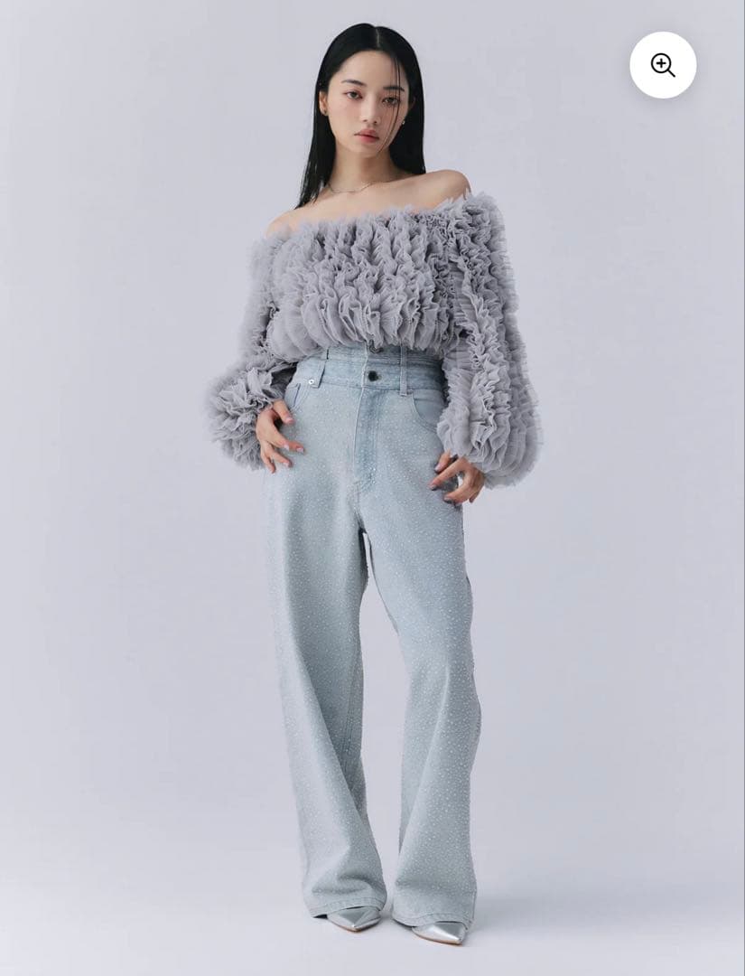 eimy istoire drop pattern デニム パンツ