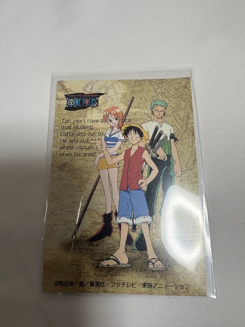 【超希少】　1999年　ONE PIECE 非売品　カード　ルフィ　ナミ　ゾロ
