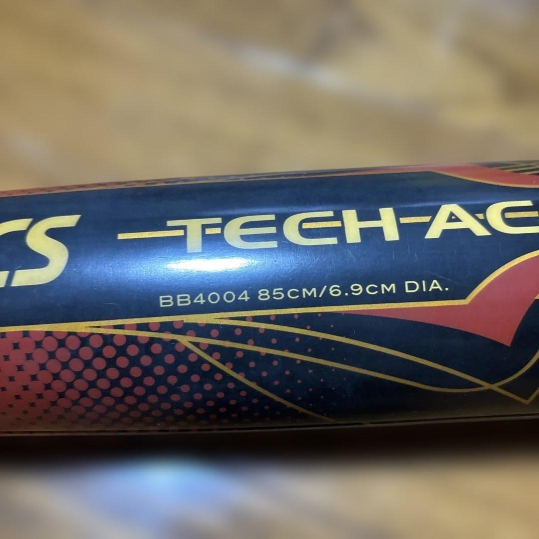 ASICS TECH-ACE EX 軟式用バット　新品グリップ交換済み