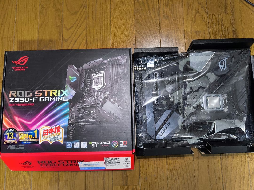 マザーボード ASUS Z390-F GAMING + Intel i5-9600K
