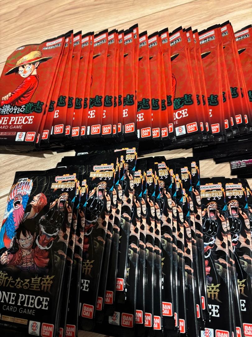 新品 ワンピースカード バラパック115パック、受け継がれる意志、新たなる皇帝他