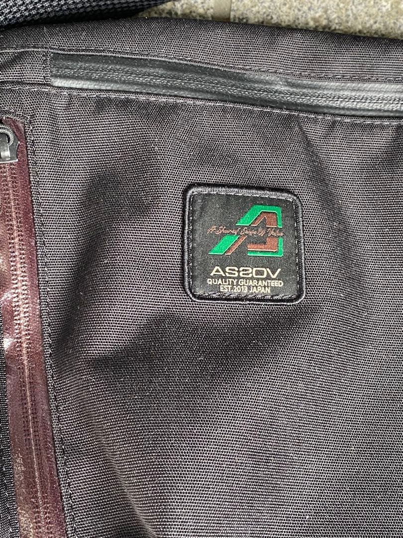 as2ov メッセンジャーバッグ　ブラック