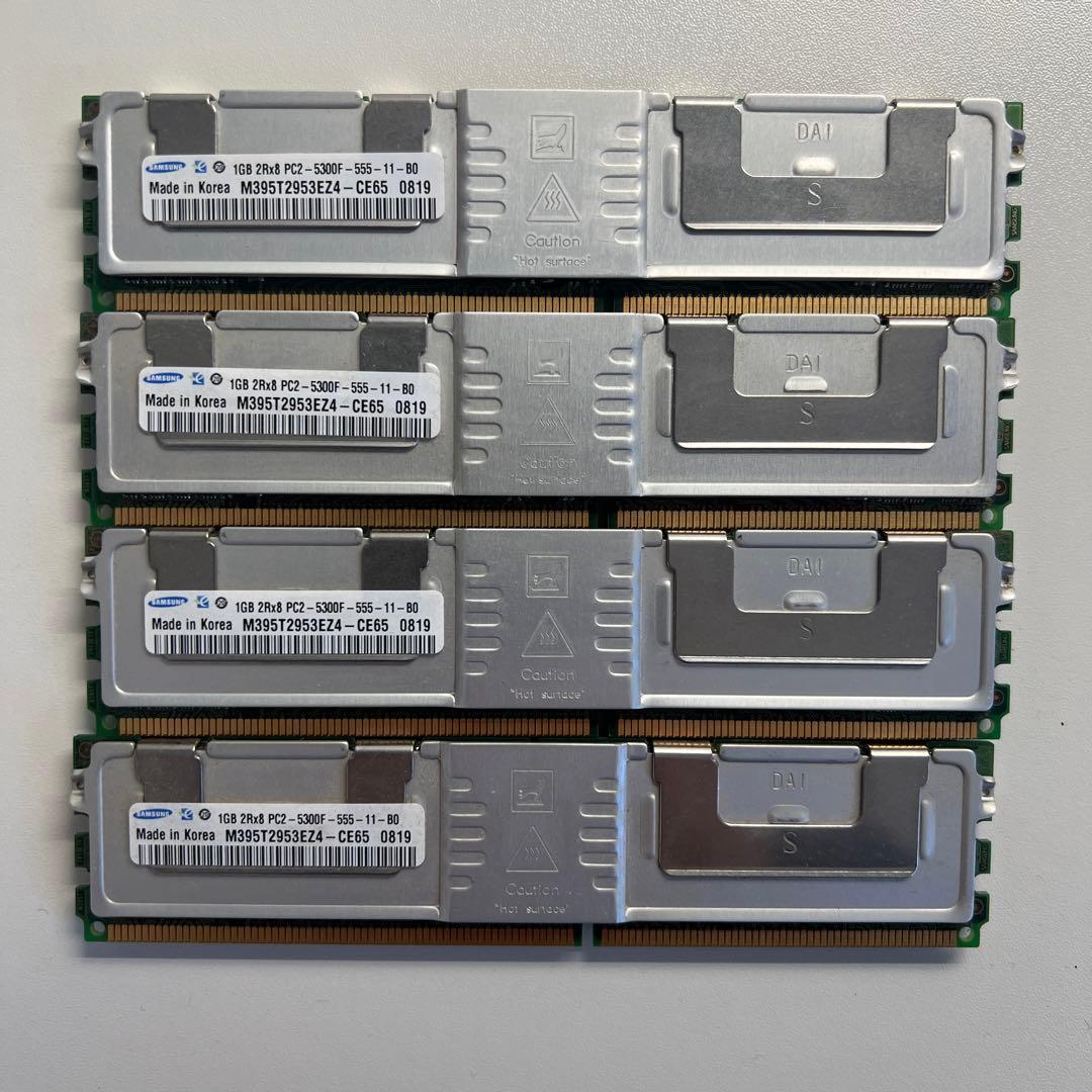 Samsung DDR2 1GB メモリ M395T2953EZ4 4枚