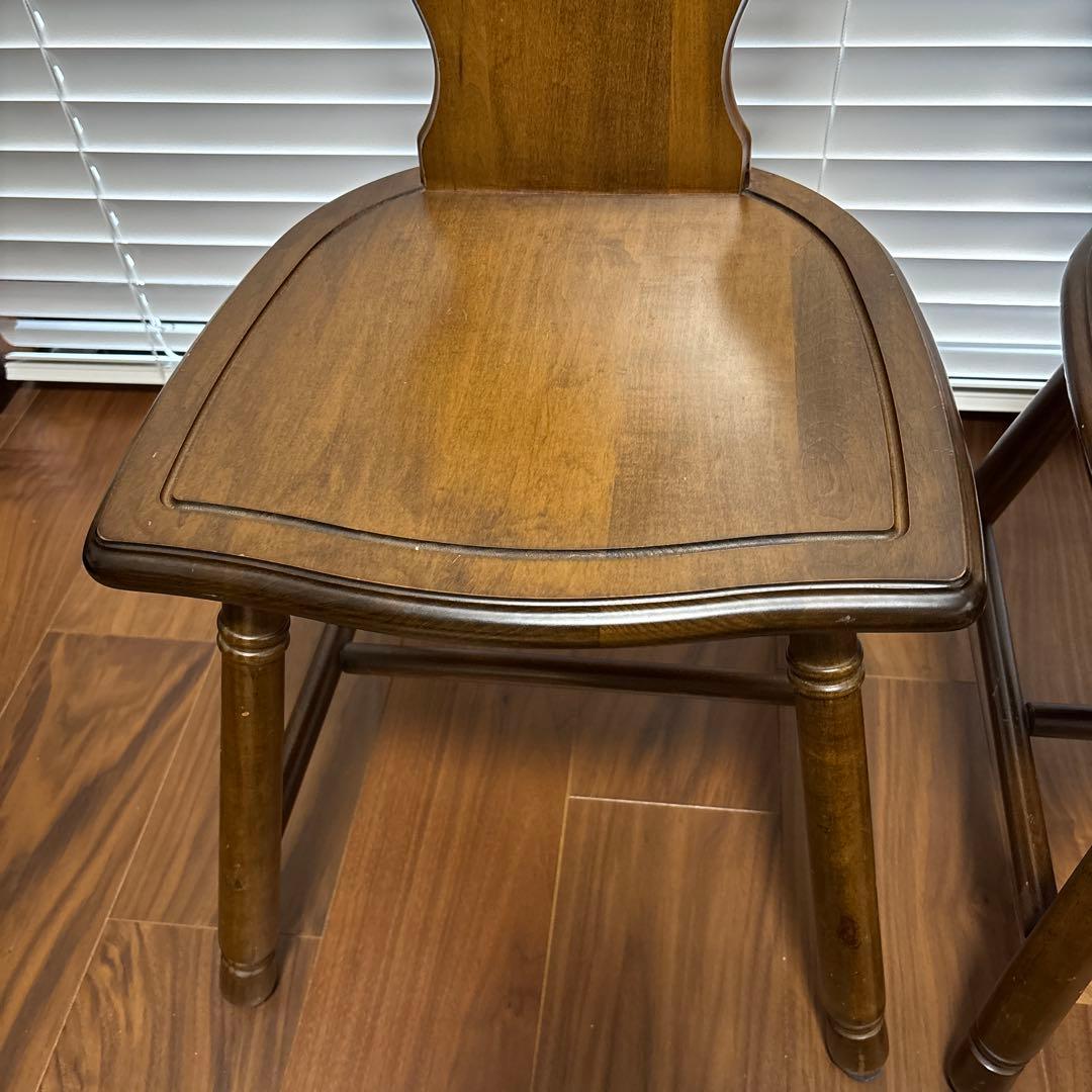 四国工芸　森のサーカス　アンティーク チェア 2脚セット 椅子 イス（2）