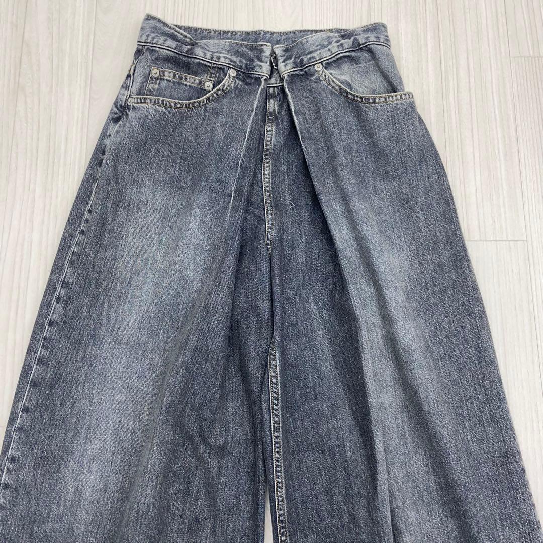 ☆ JOHN LAWRENCE SULLIVANWASHED デニムワイドパンツ