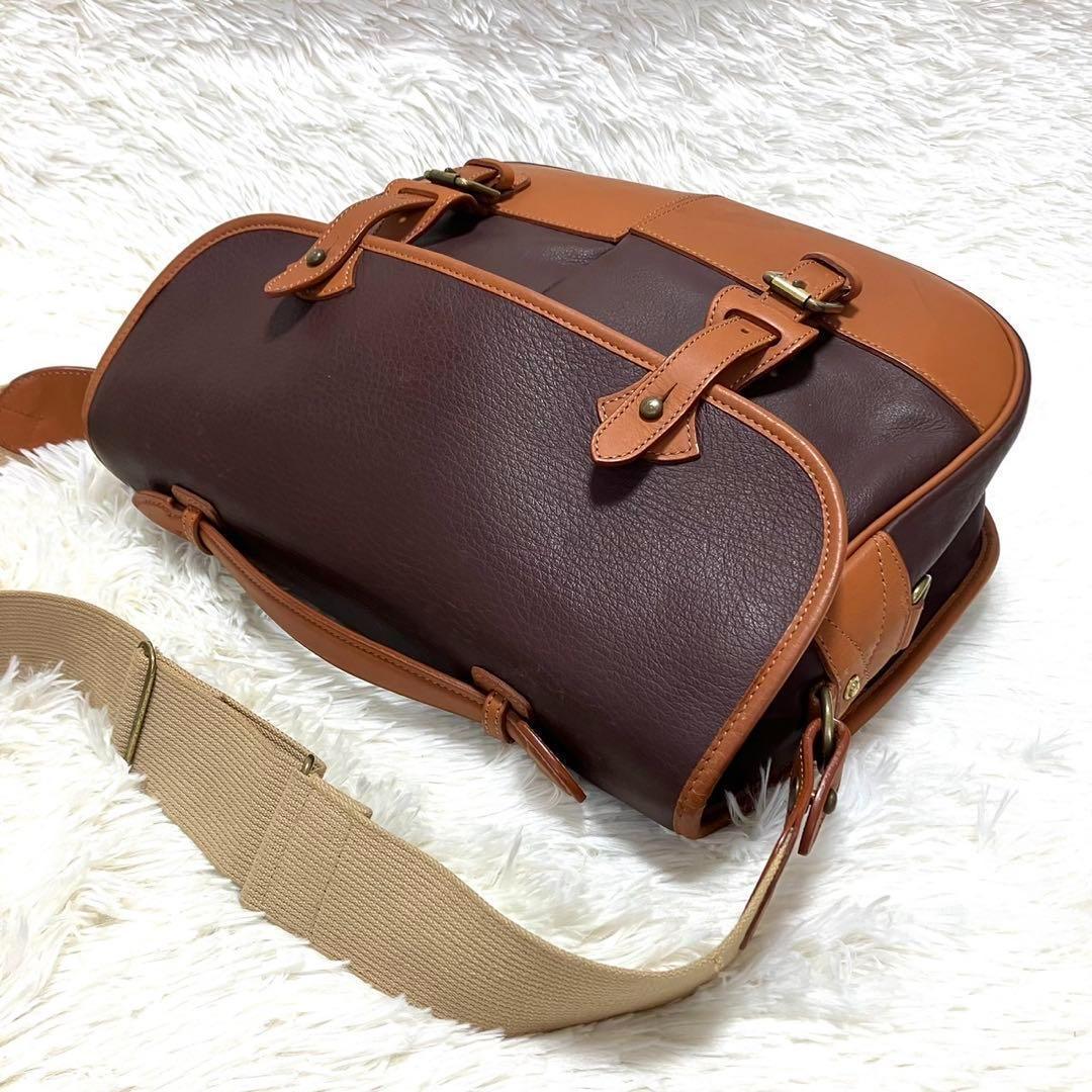 【美品・希少】ソメスサドル　ショルダーバッグ　レザー　ヌメ革　メッセンジャー