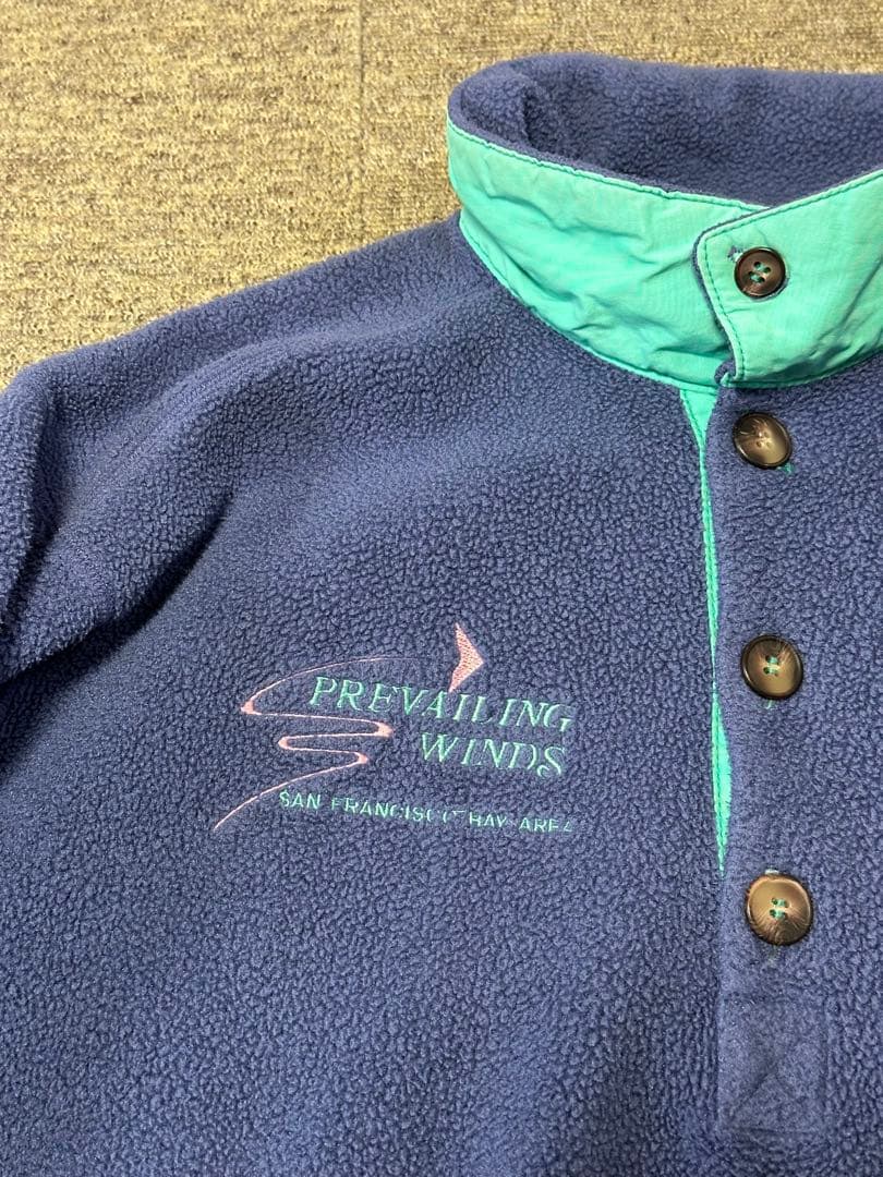 企業ロゴ入り 90’s パタゴニア シンチラプルオーバー 色ラベンダー サイズL