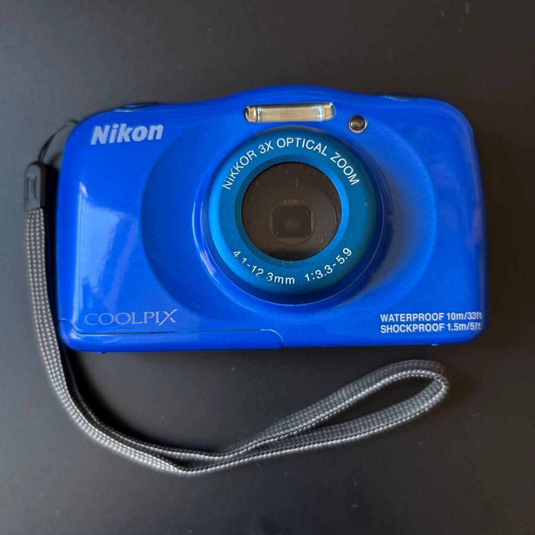 Nikon COOLPIX S33 青 防水カメラ