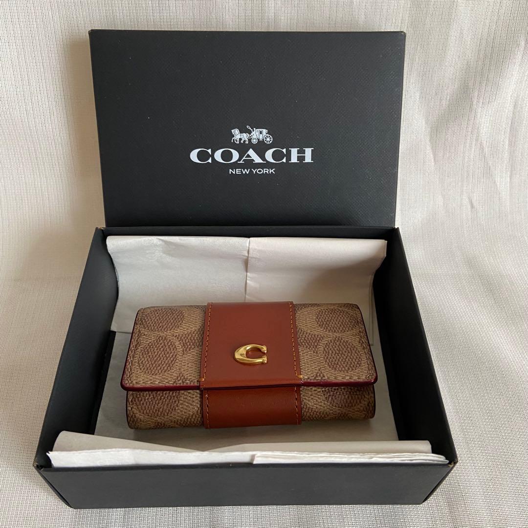 COACH ブラウン キーケース　箱付き