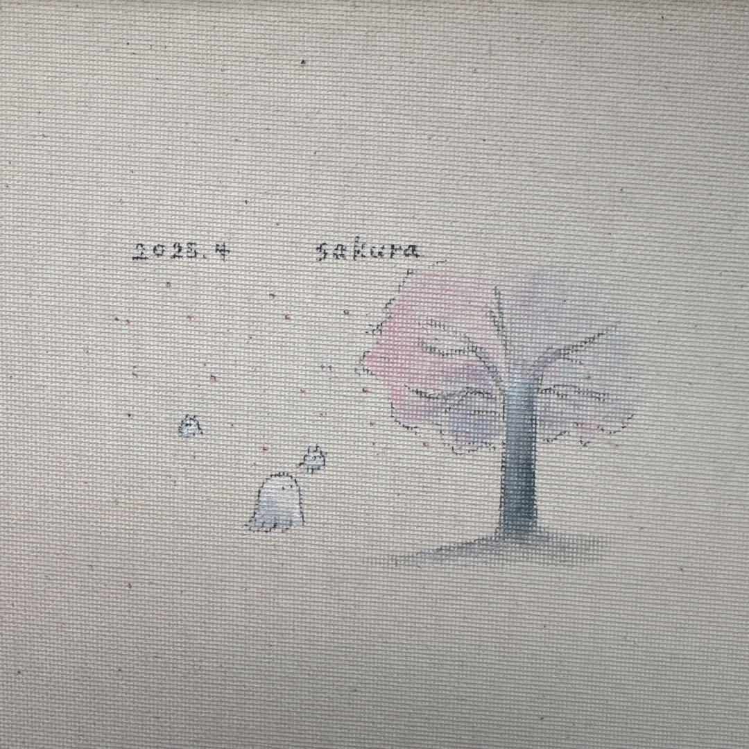 sakura アクリル画
