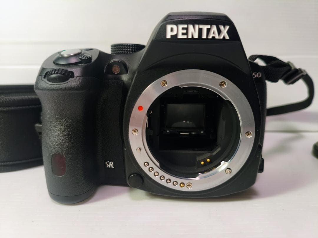 【黒死病対策】【内臓電池交換】PENTAX K-50 黒＋WRレンズ