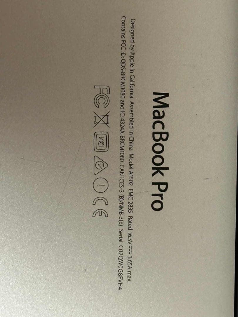 MacBook本体 MacBook Pro 2.9GHz i5 16GB 13inch 2015