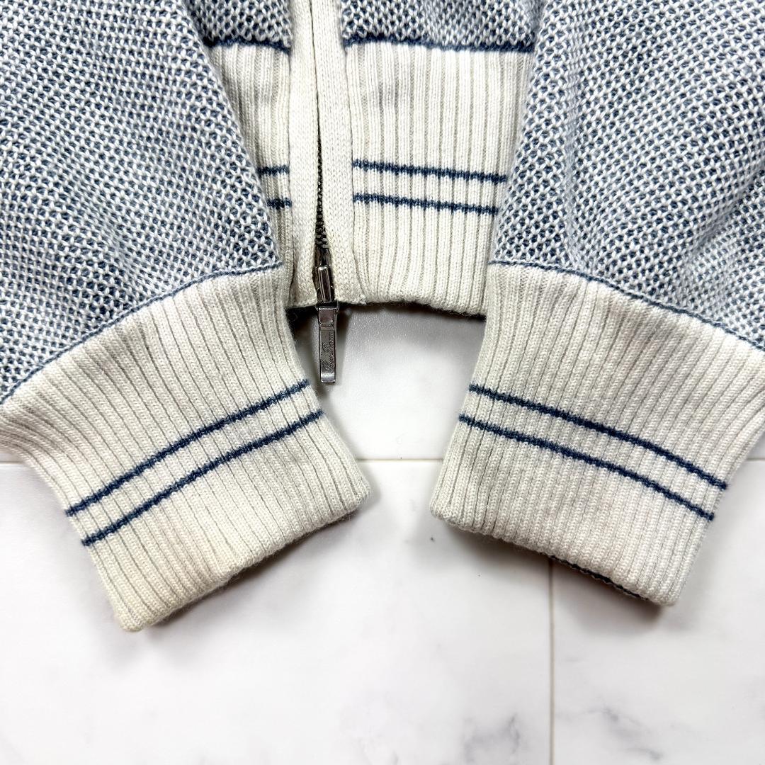 ロロピアーナ ニット カシミア シルク ブルー ドライバーズニット Lサイズ