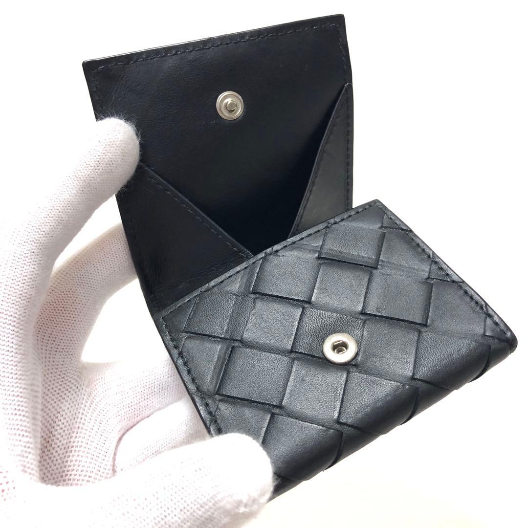 専用です‼️ ボッテガヴェネタ　ケース　小銭入れ　マキシイントレチャート　黒