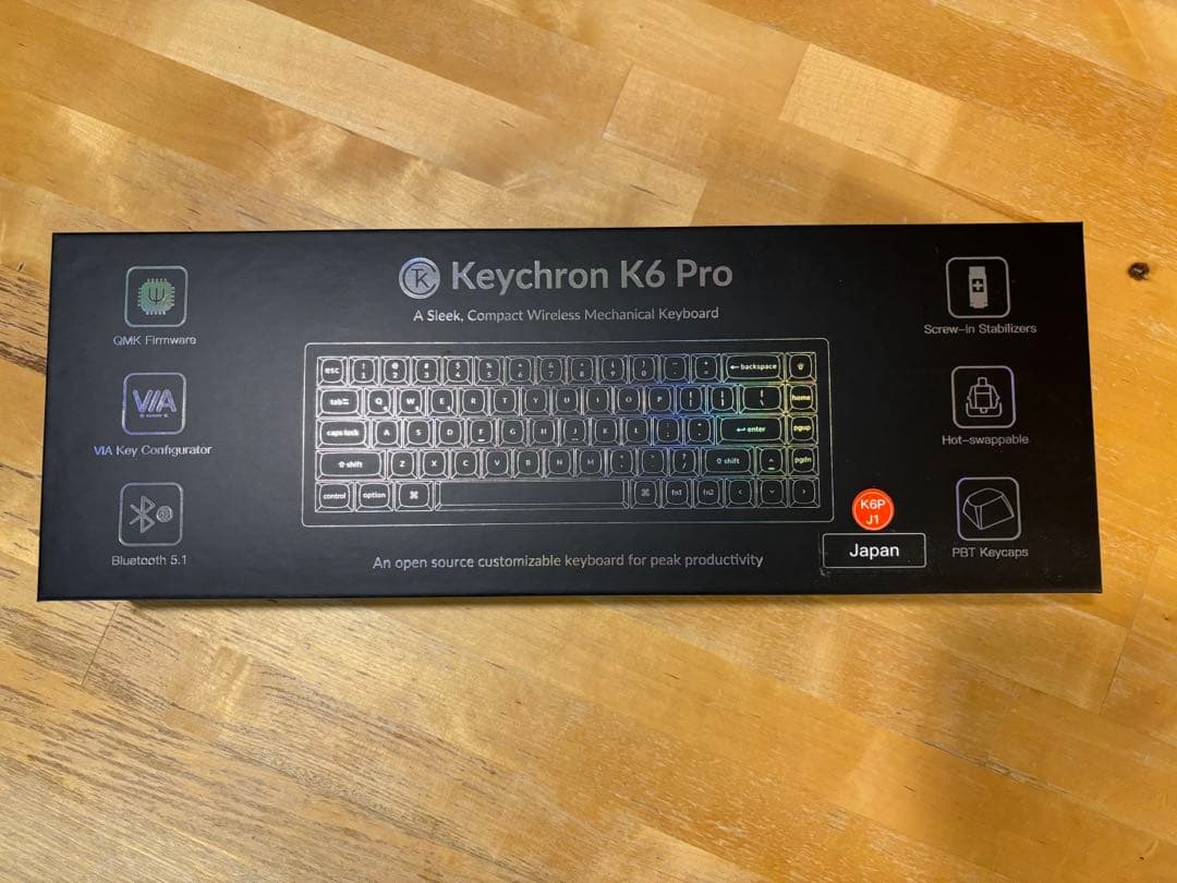 Keychron K6 Pro QMK/VIA ワイヤレス・メカニカルキーボード